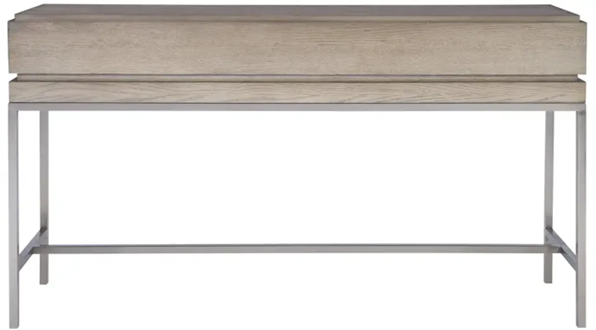 Kamala Gray Oak Console Table