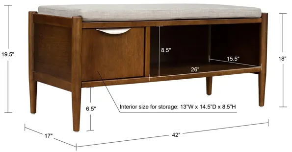 Arcadia Accent Bench with Storage 