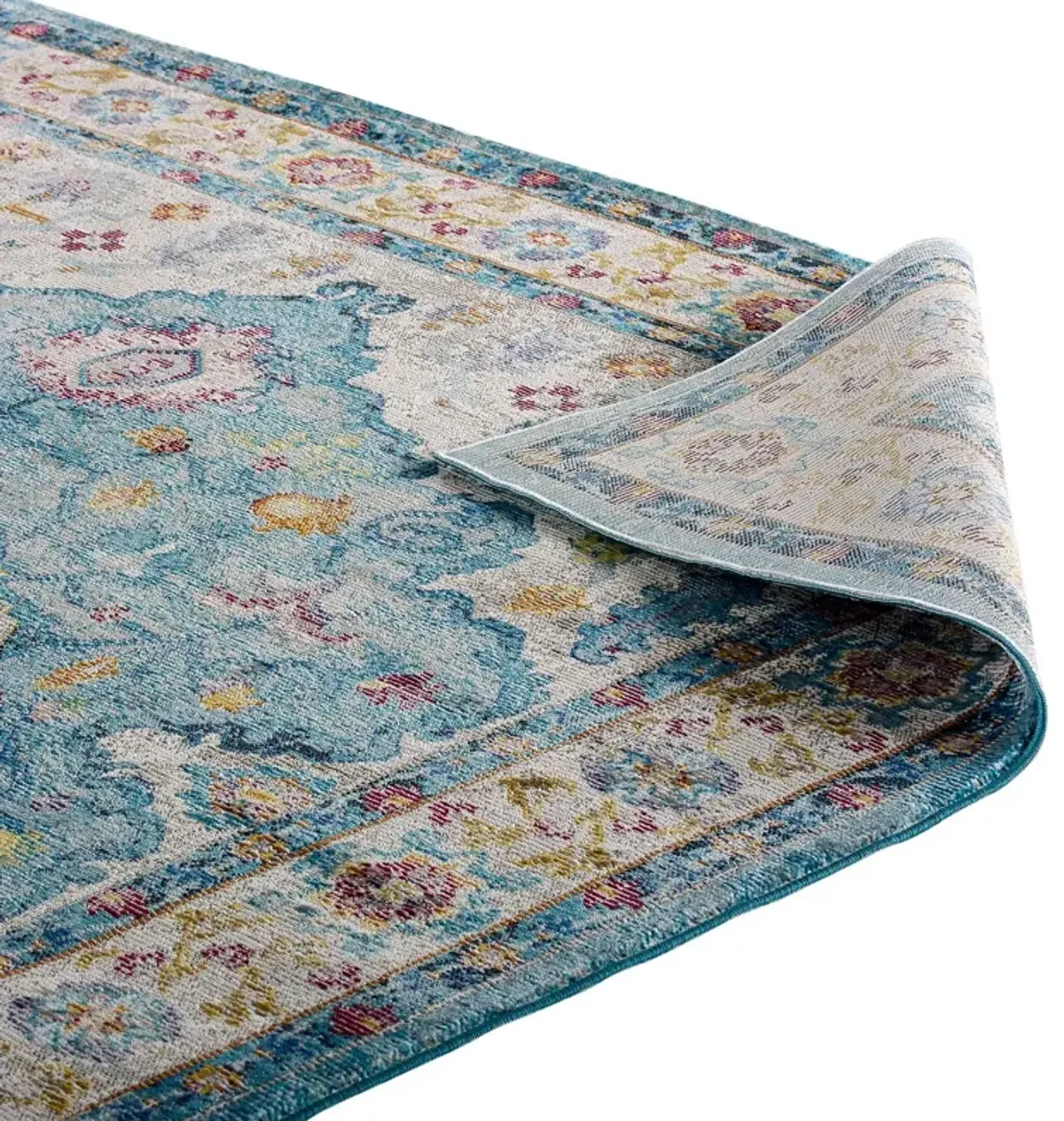 Success Anisah Distressed Floral Persian Medallion 8x10 Area Rug