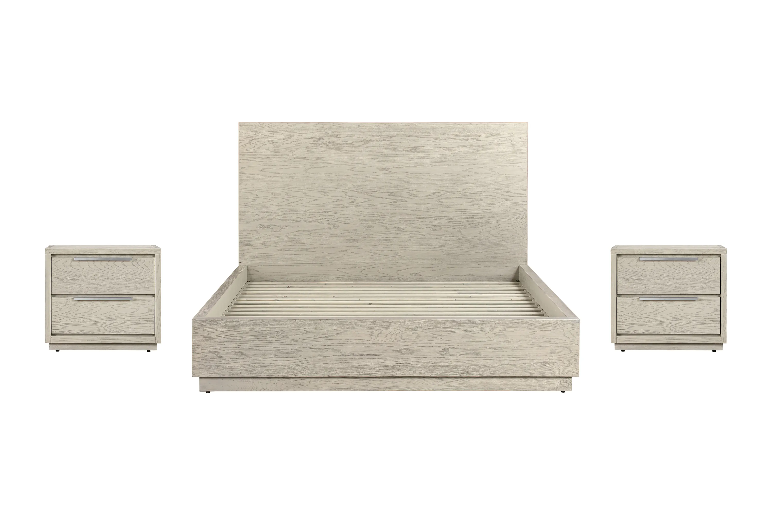 Abbey Queen 3 Piece Bedroom Set in Gray Oak Wood