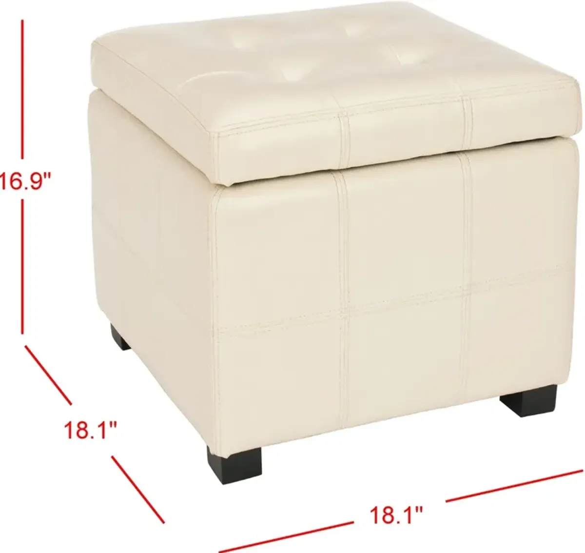 MAIDEN SQUARE TUFTED OTTOMAN