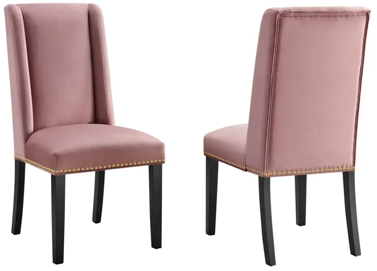 Baron Performance Velvet Dining Chairs - Set of 2