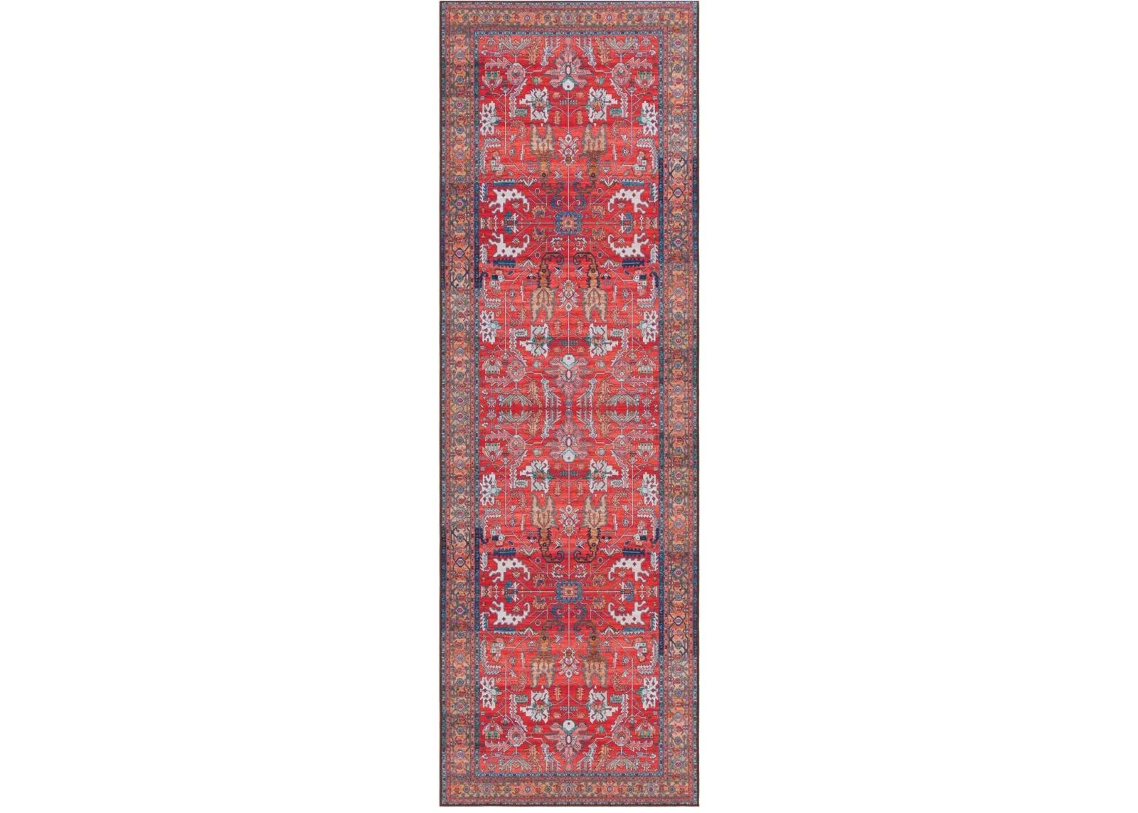 TUCSON 152 M/W S/R RUST  2'-6' x 6' Runner Rug