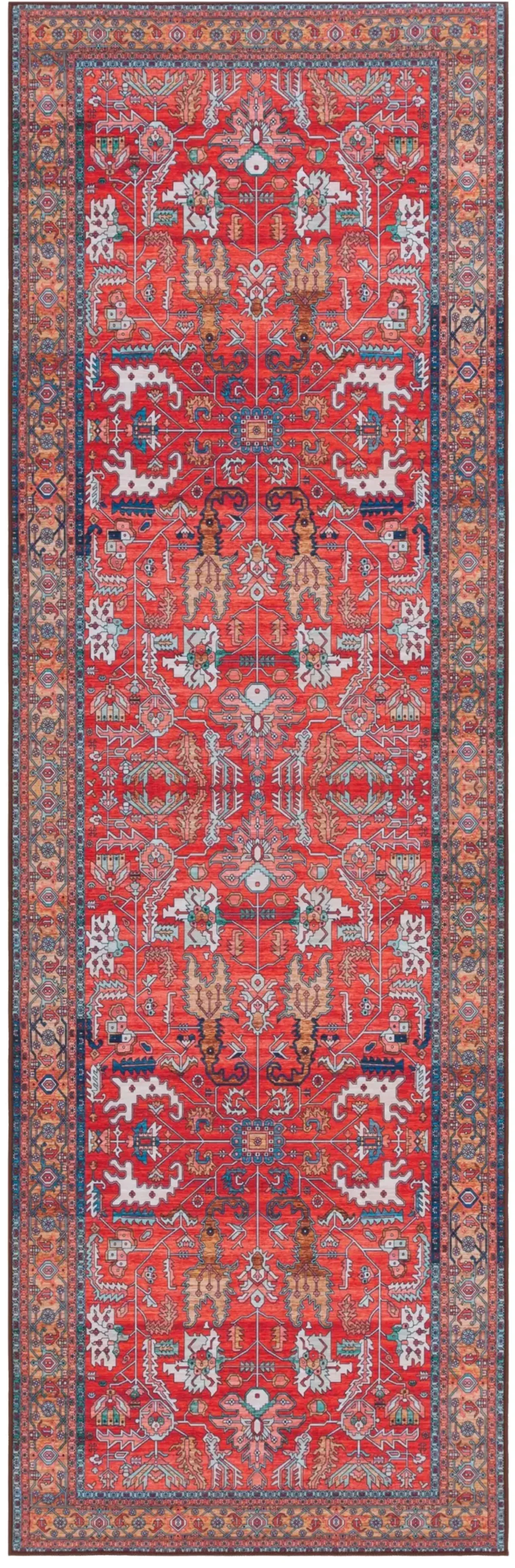 TUCSON 152 M/W S/R RUST  2'-6' x 6' Runner Rug