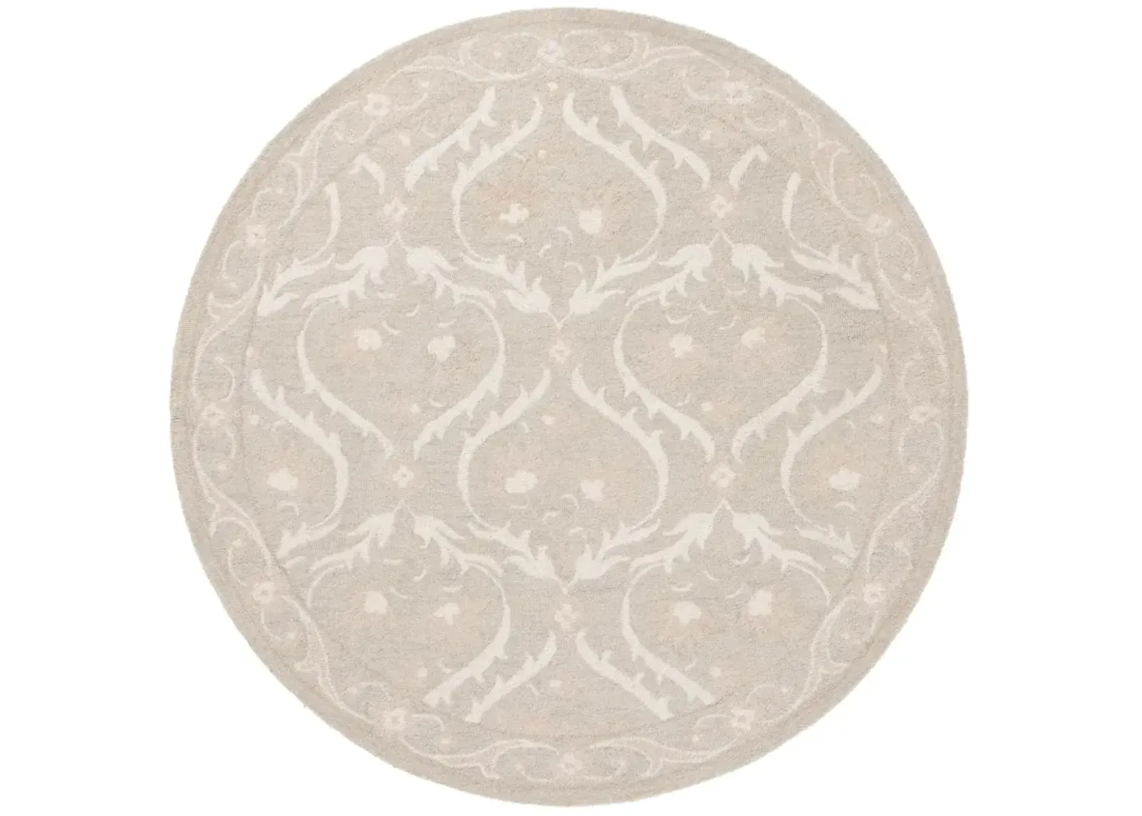 BLOSSOM 116 LIGHT GREY  6' x 6' Round Round Rug