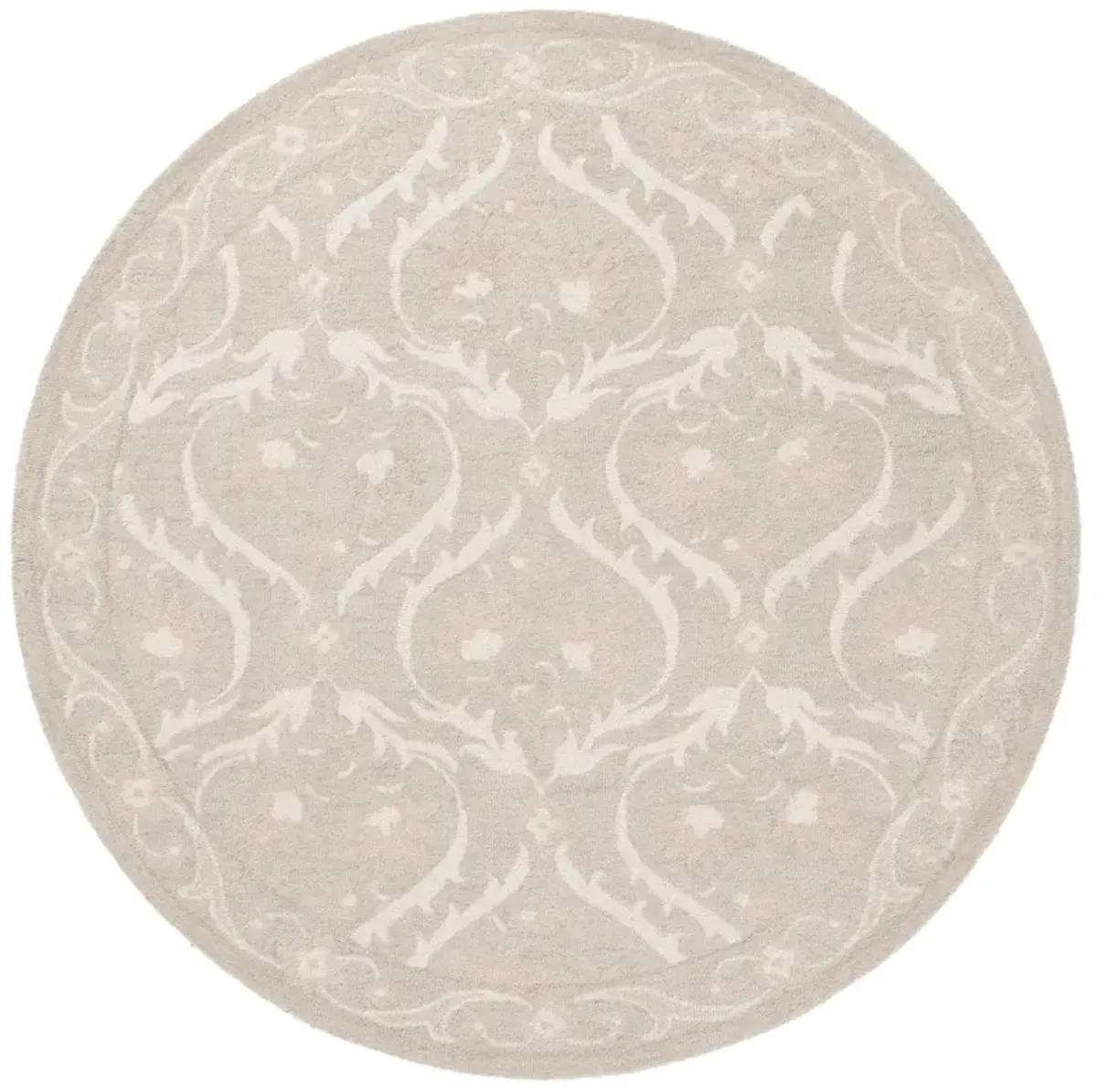 BLOSSOM 116 LIGHT GREY  6' x 6' Round Round Rug