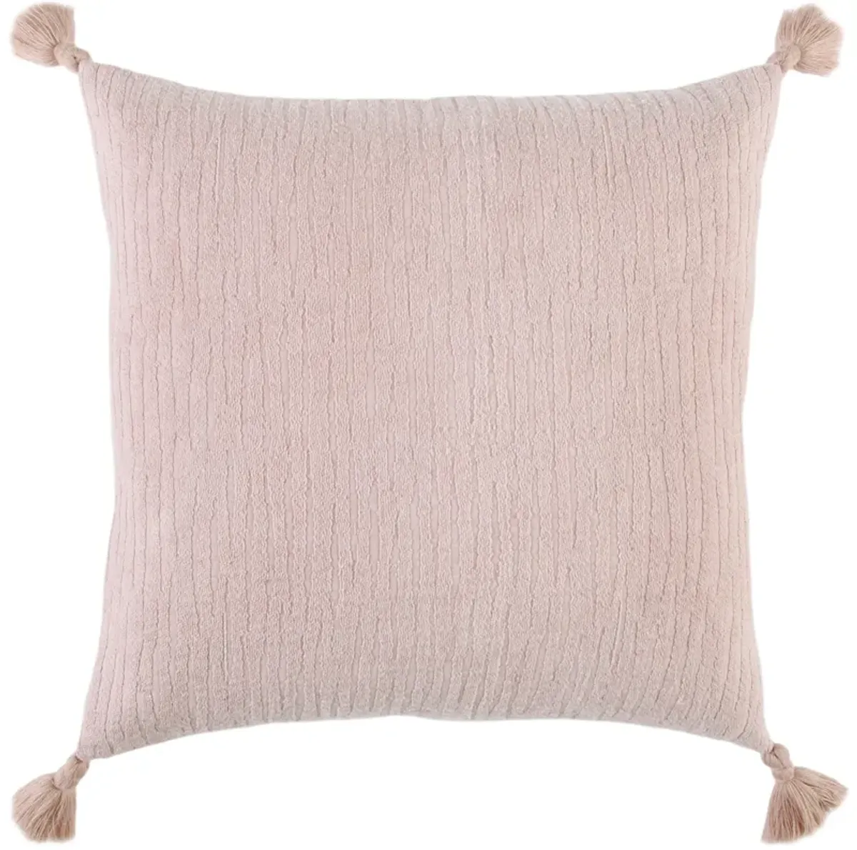 Solid With Tonal Abstract Pattern Pink Pillow