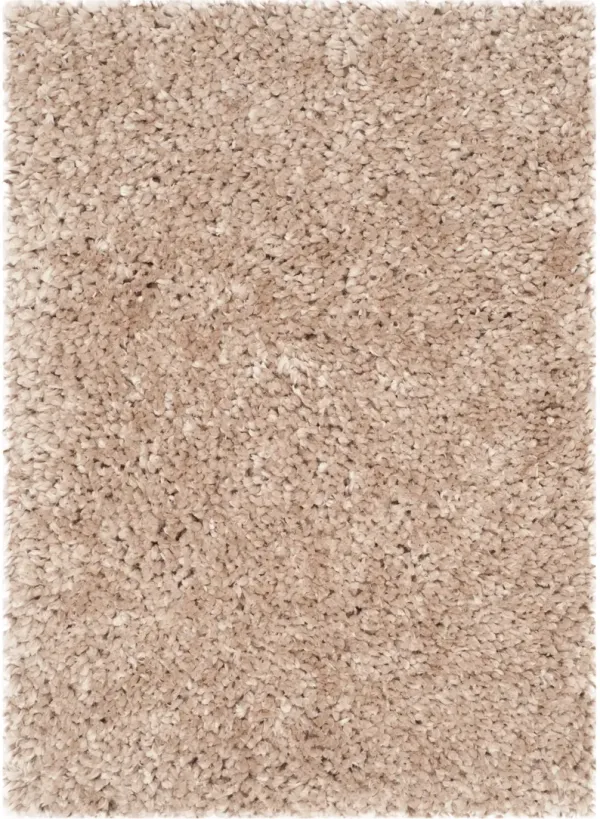 POPCORN SHAG Beige  3' X 5' Small Rectangle Rug