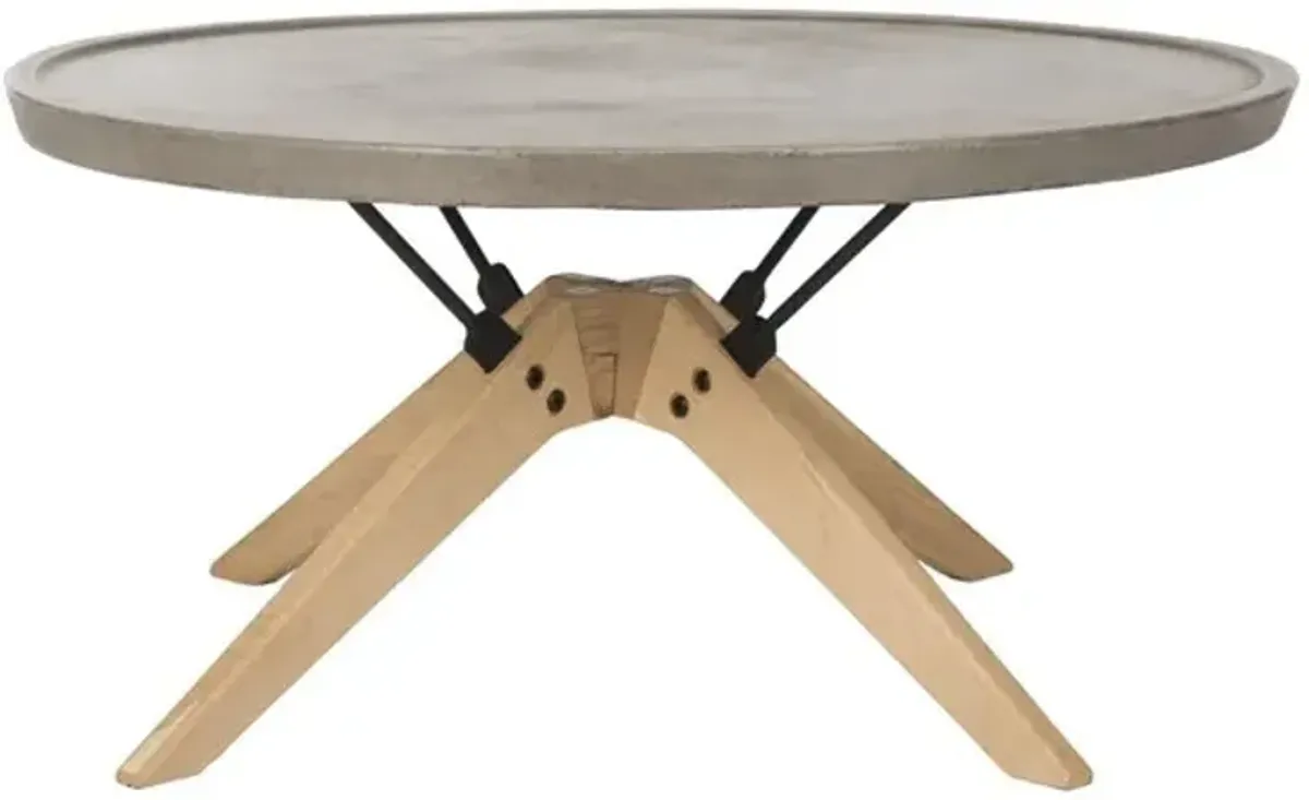 Bryson Indoor/Outdoor Concrete Coffee Table