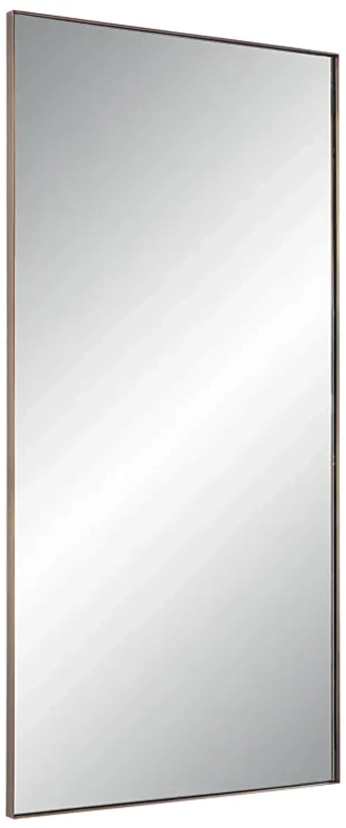 Marigold 60" Tall Rectangular Mirror, Antique Brushed Brass