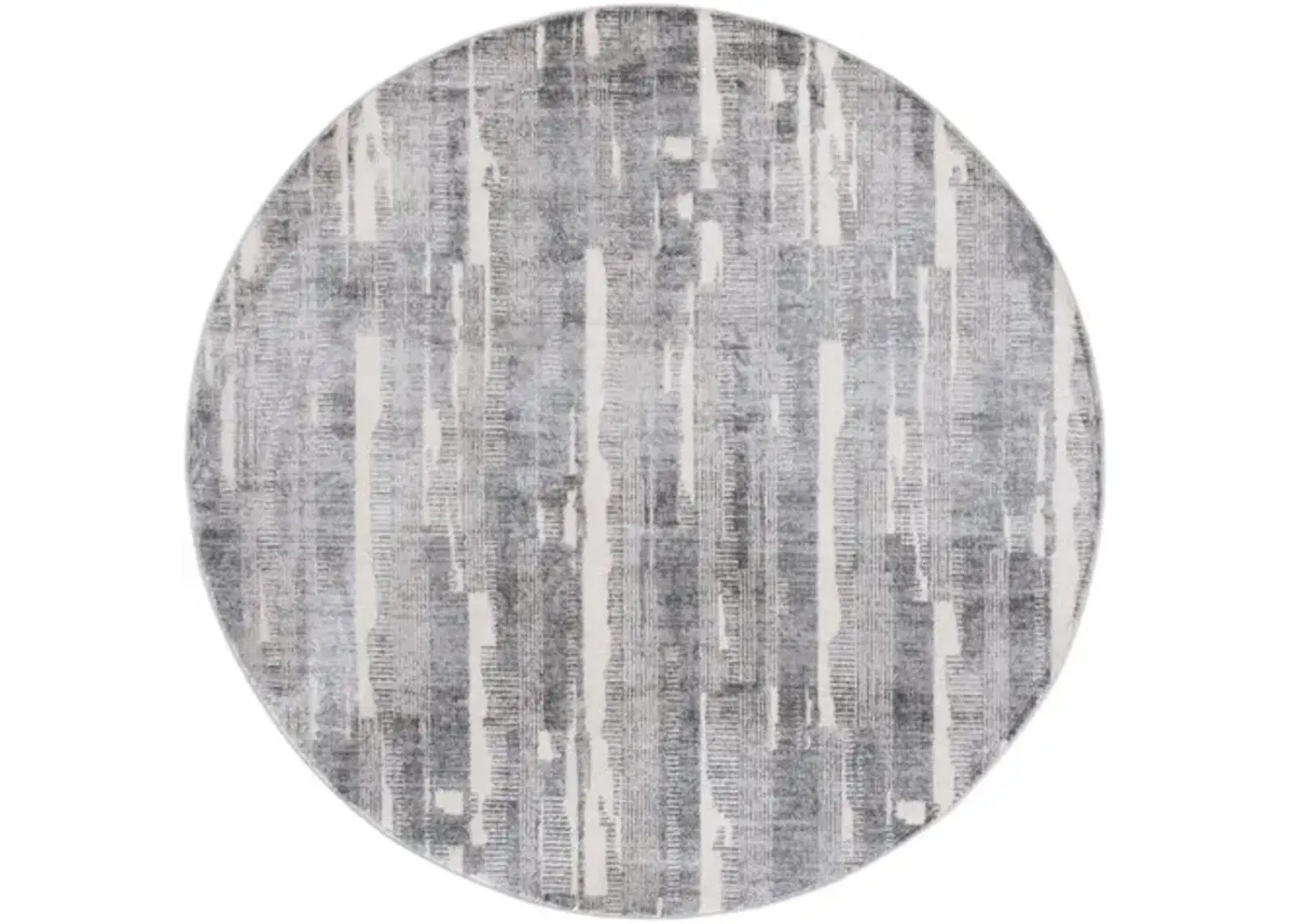 WHISPER 816 Grey  6'-7' X 6'-7' Round Round Rug