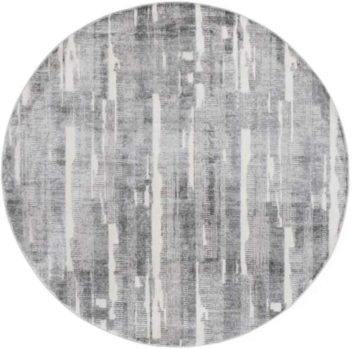 WHISPER 816 Grey  6'-7' X 6'-7' Round Round Rug