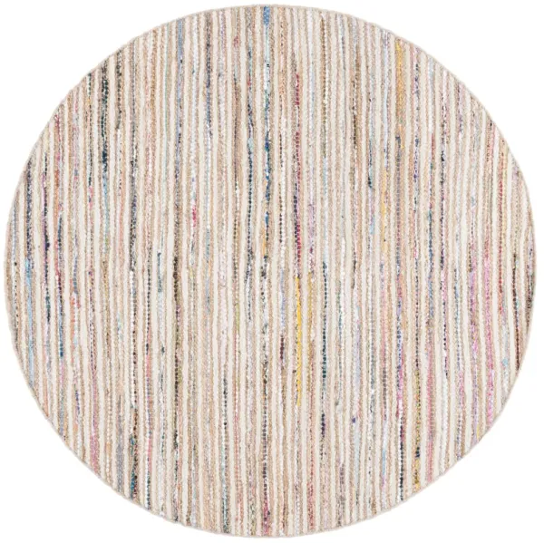 CAPE COD Hand Woven 6' x 6' Round area rug