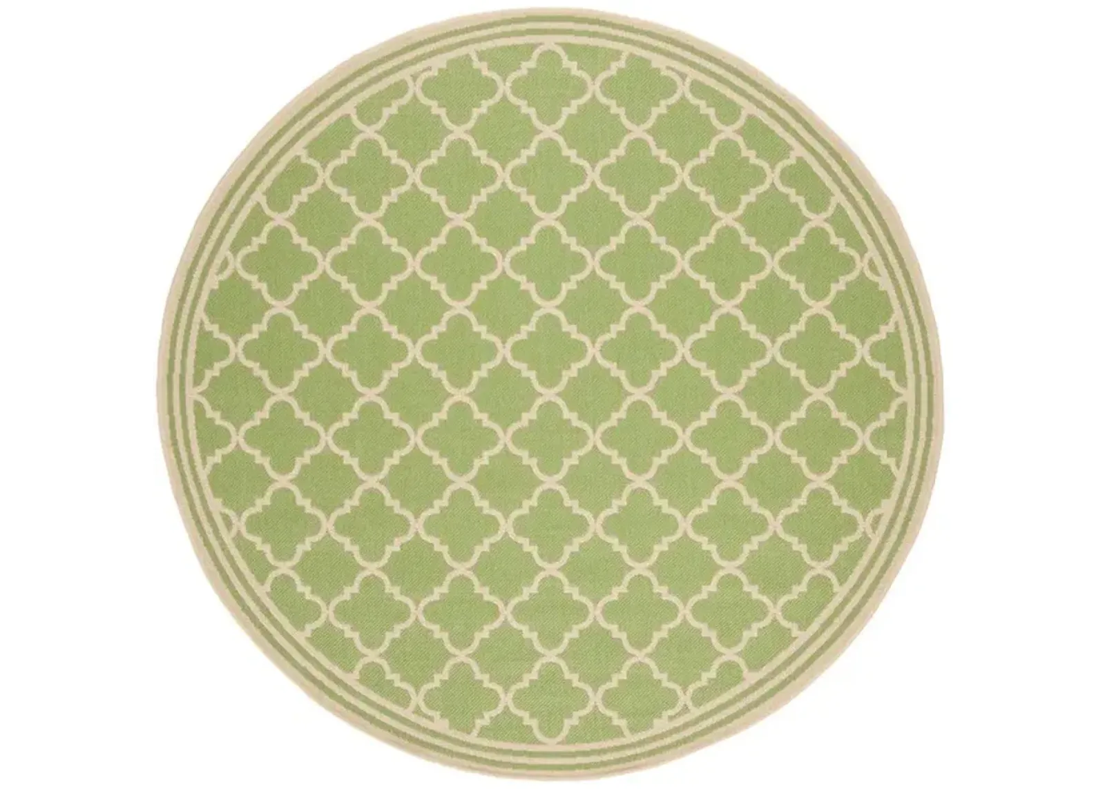 LINDEN 121 Collection LND121X-6R Olive / Cream 6'-7" X 6'-7" Round