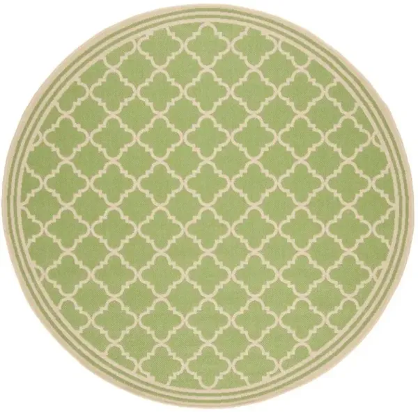 LINDEN 121 Collection LND121X-6R Olive / Cream 6'-7" X 6'-7" Round