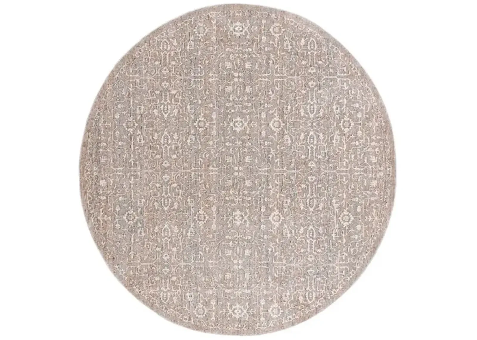 HARLOW 100 Grey  6'-3' X 6'-3' Round Round Rug