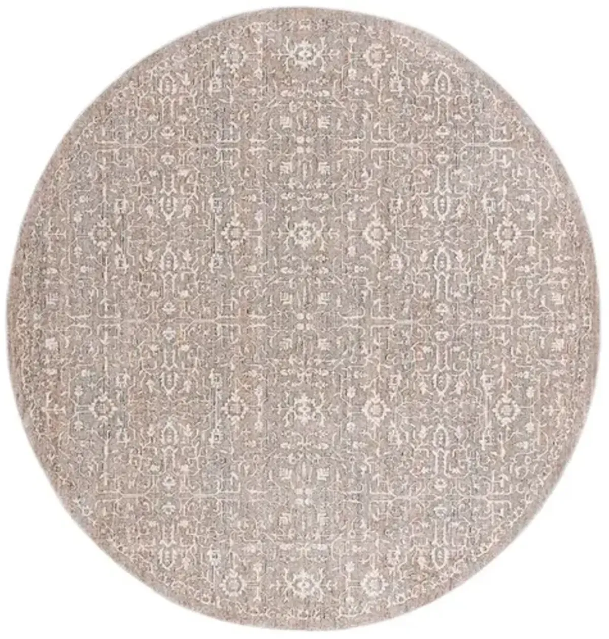 HARLOW 100 Grey  6'-3' X 6'-3' Round Round Rug