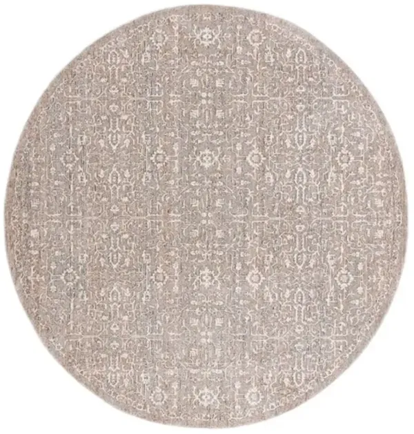 HARLOW 100 Grey  6'-3' X 6'-3' Round Round Rug