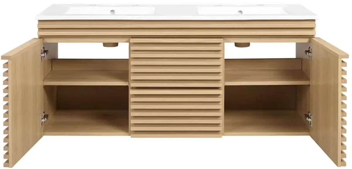 Render 48" Wall-Mount Bathroom Vanity