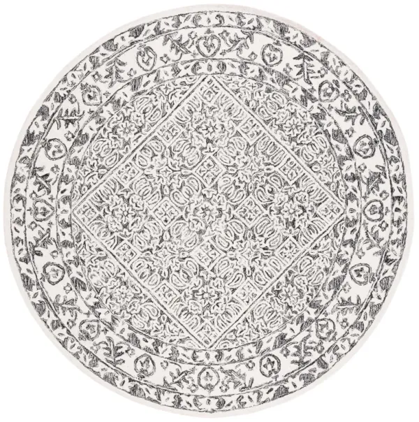 DIP DYE Hand Tufted 7' x 7' Round area rug