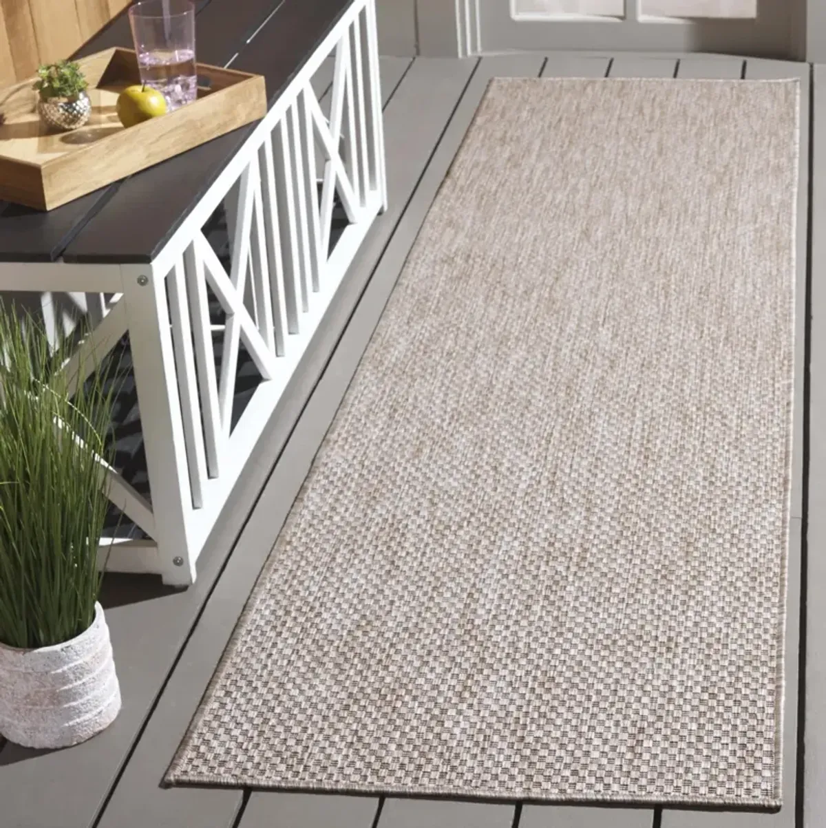 BEACH HOUSE 272 BEIGE 2'-2' x 8' Runner Rug