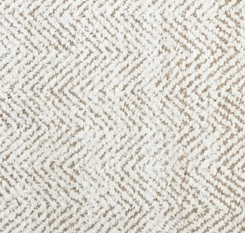 Herringbone Chenille Ivory/Natural 8x10