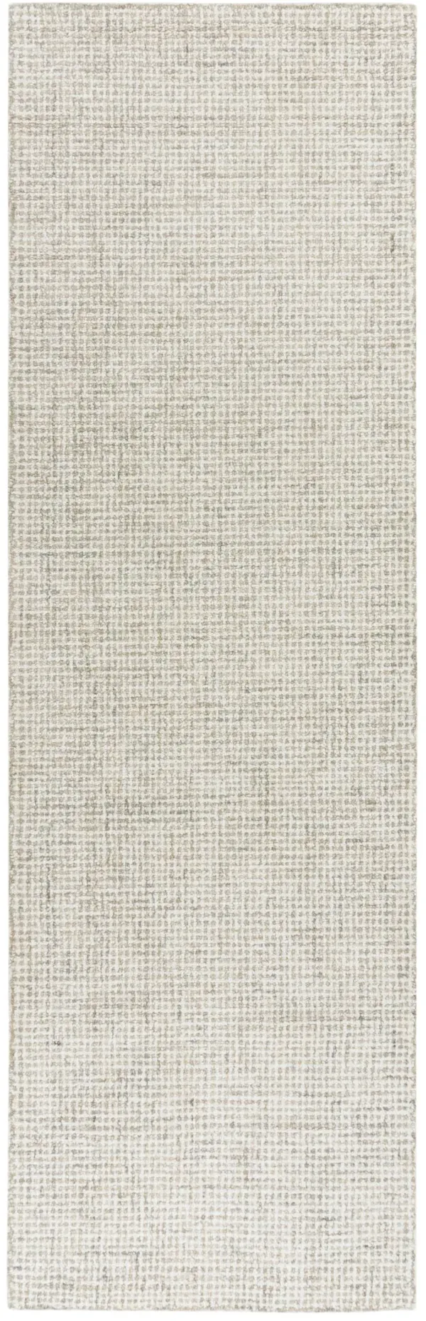 Brindleton Beige/Ivory Tweed Wool 2'6" x 8' Runner Rug