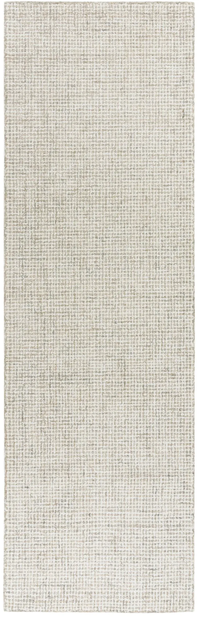 Brindleton Beige/Ivory Tweed Wool 2'6" x 8' Runner Rug