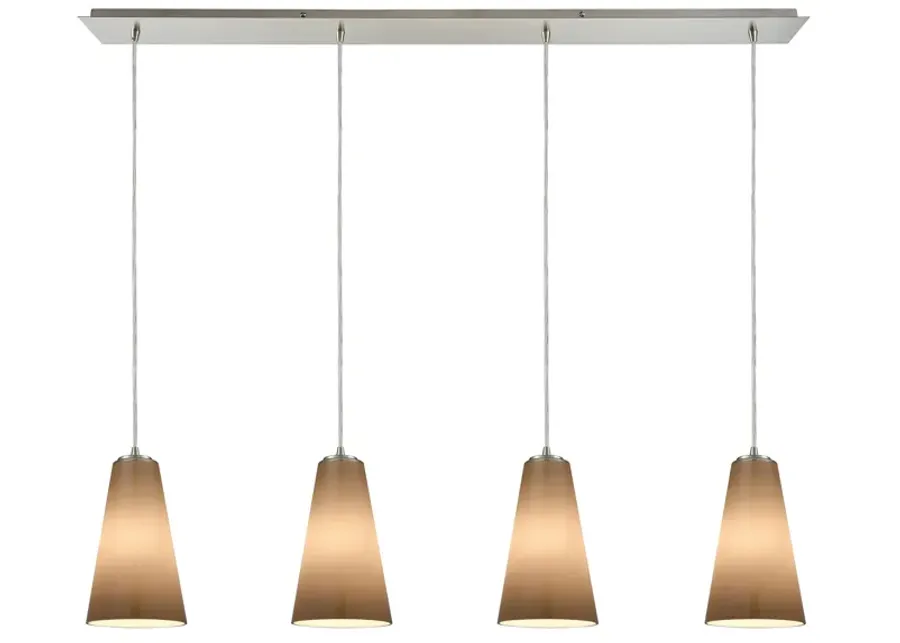 Connor 46" Wide 4-Light Mini Pendant - Satin Nickel