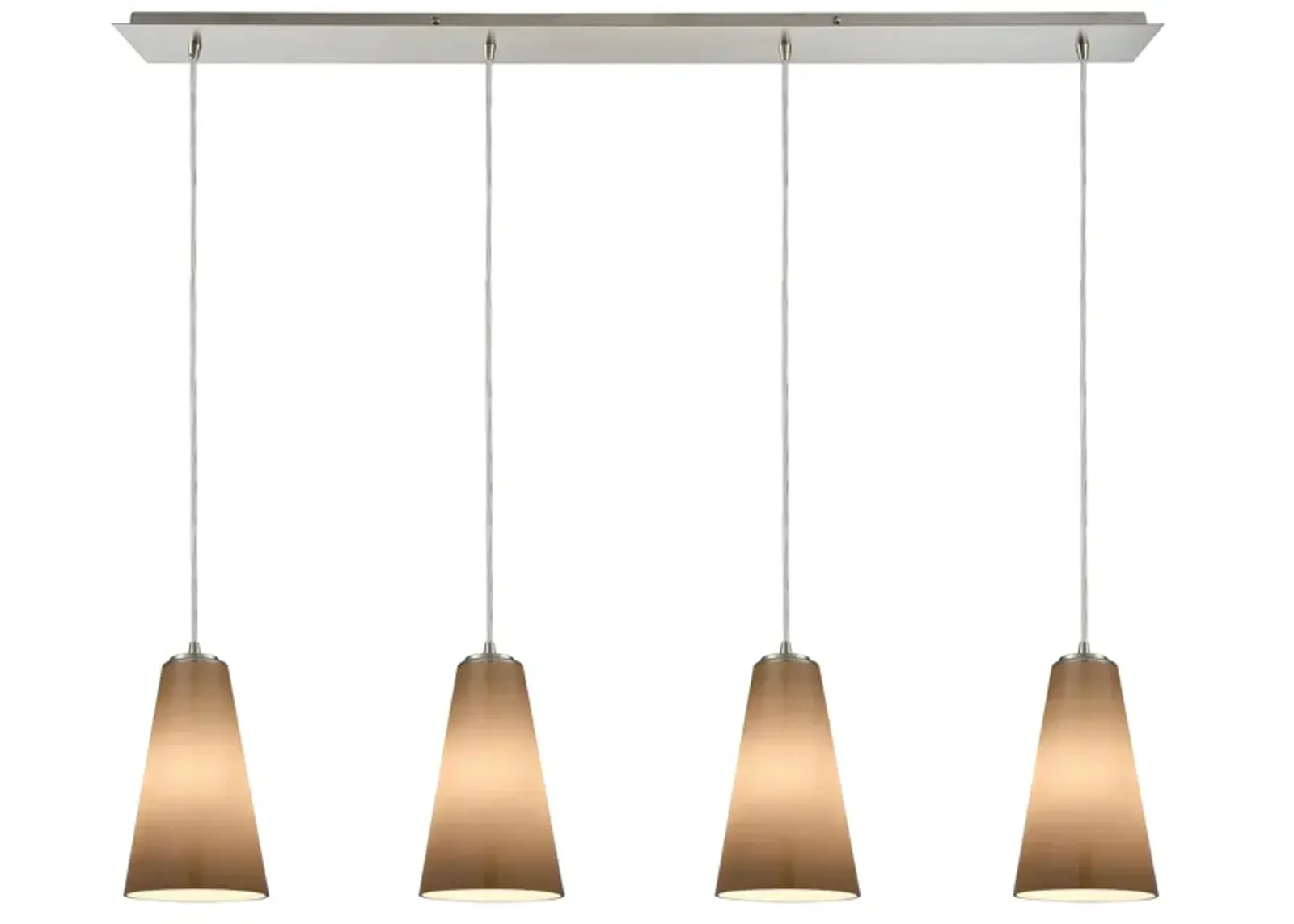 Connor 46" Wide 4-Light Mini Pendant - Satin Nickel