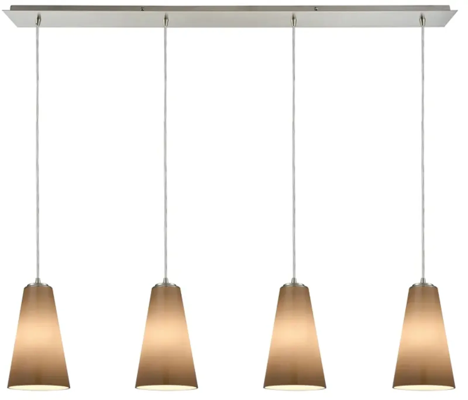 Connor 46" Wide 4-Light Mini Pendant - Satin Nickel