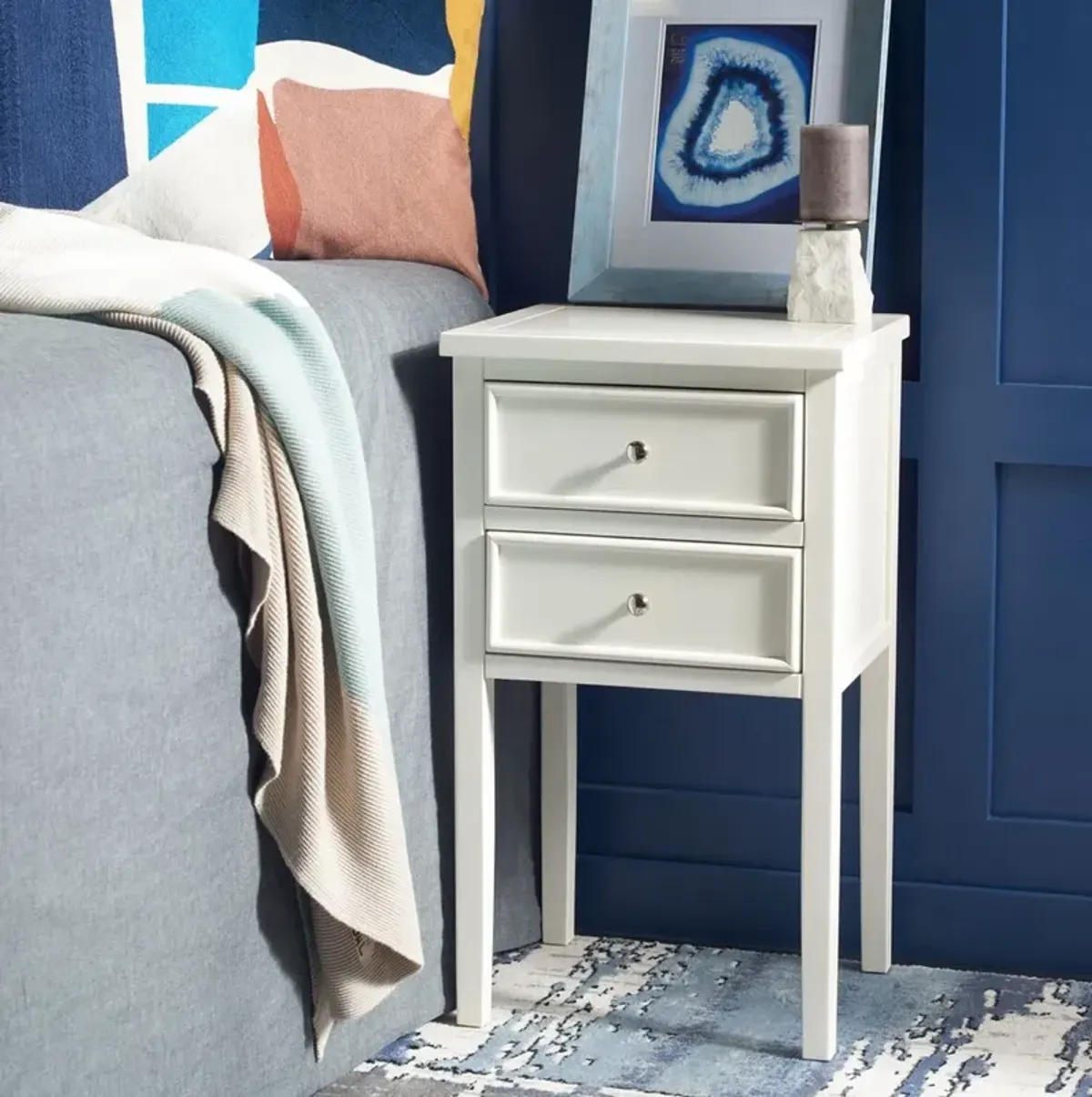 TOBY NIGHTSTAND WITH STORAGE DRAWERS 