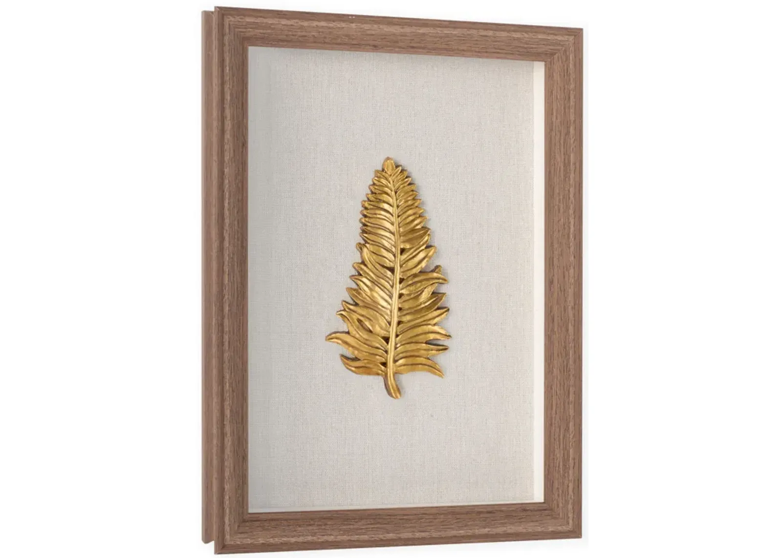 Golden Leaves I Shadow Box