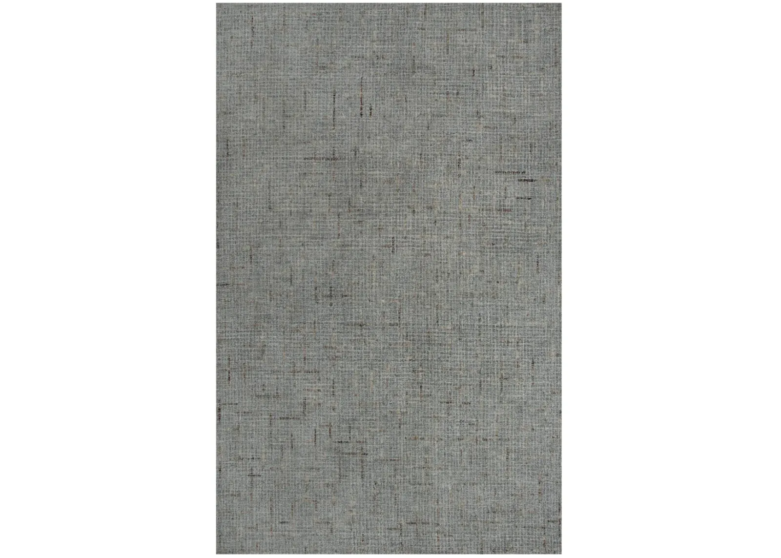 Ironwood Gray Checked/Solid Wool 5' x 7'6" Rectangle Rug