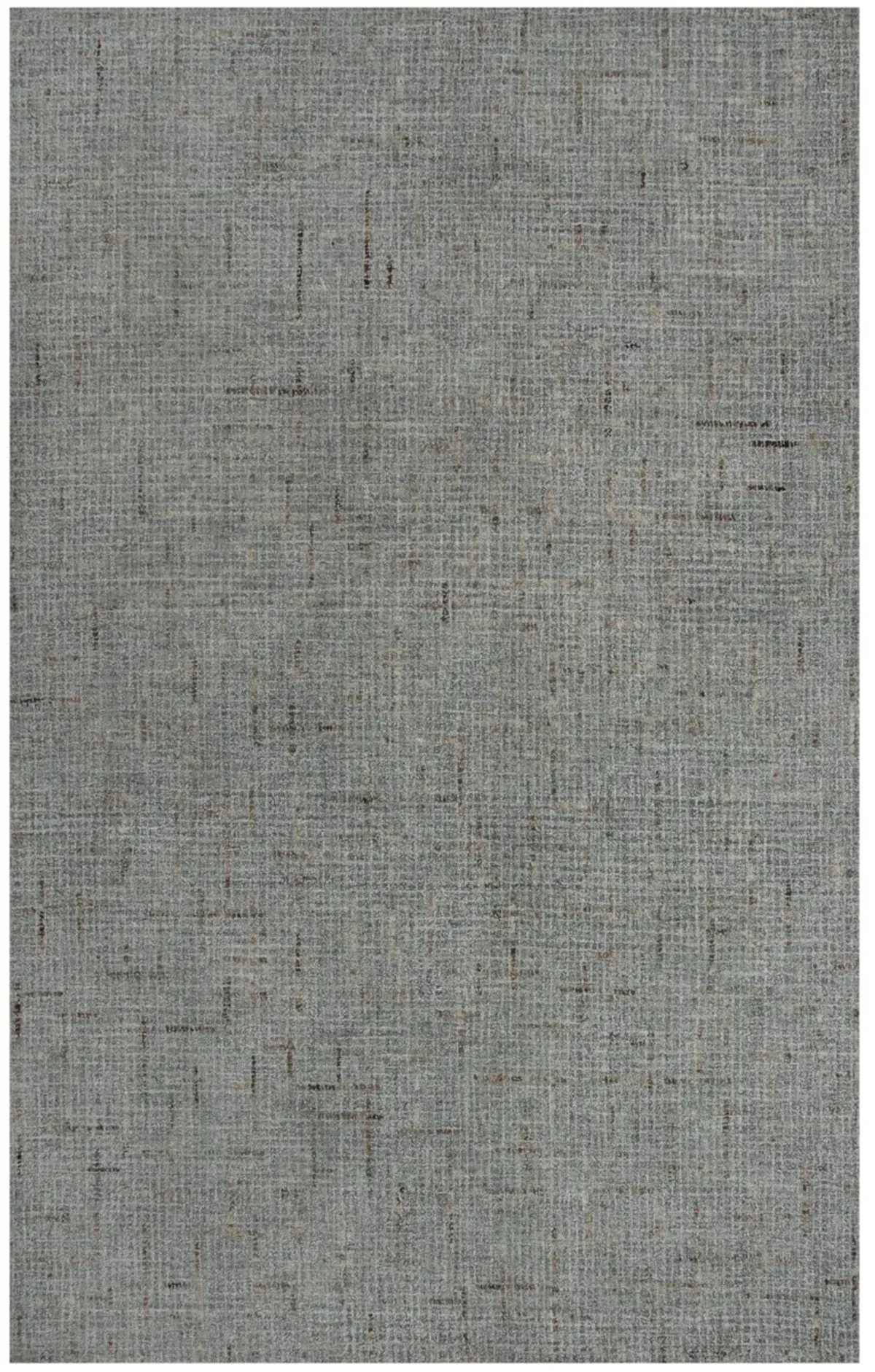 Ironwood Gray Checked/Solid Wool 5' x 7'6" Rectangle Rug