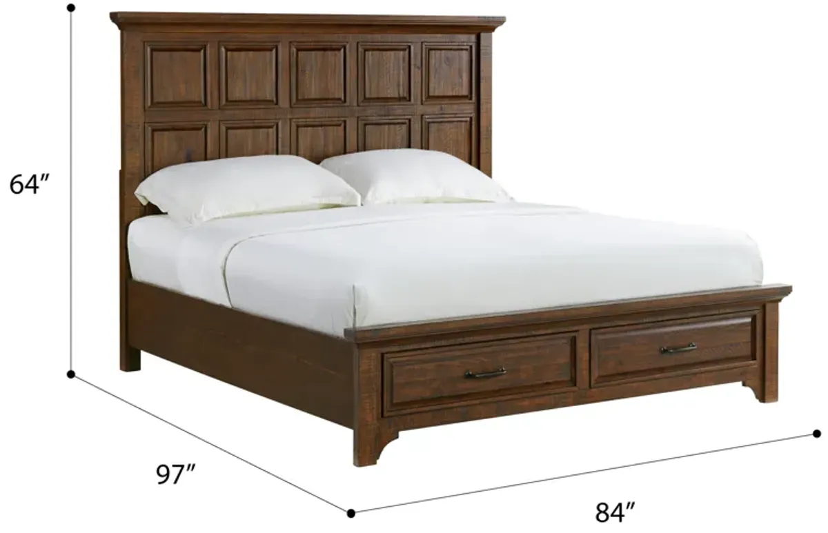 Vista Canyon King Storage Bed