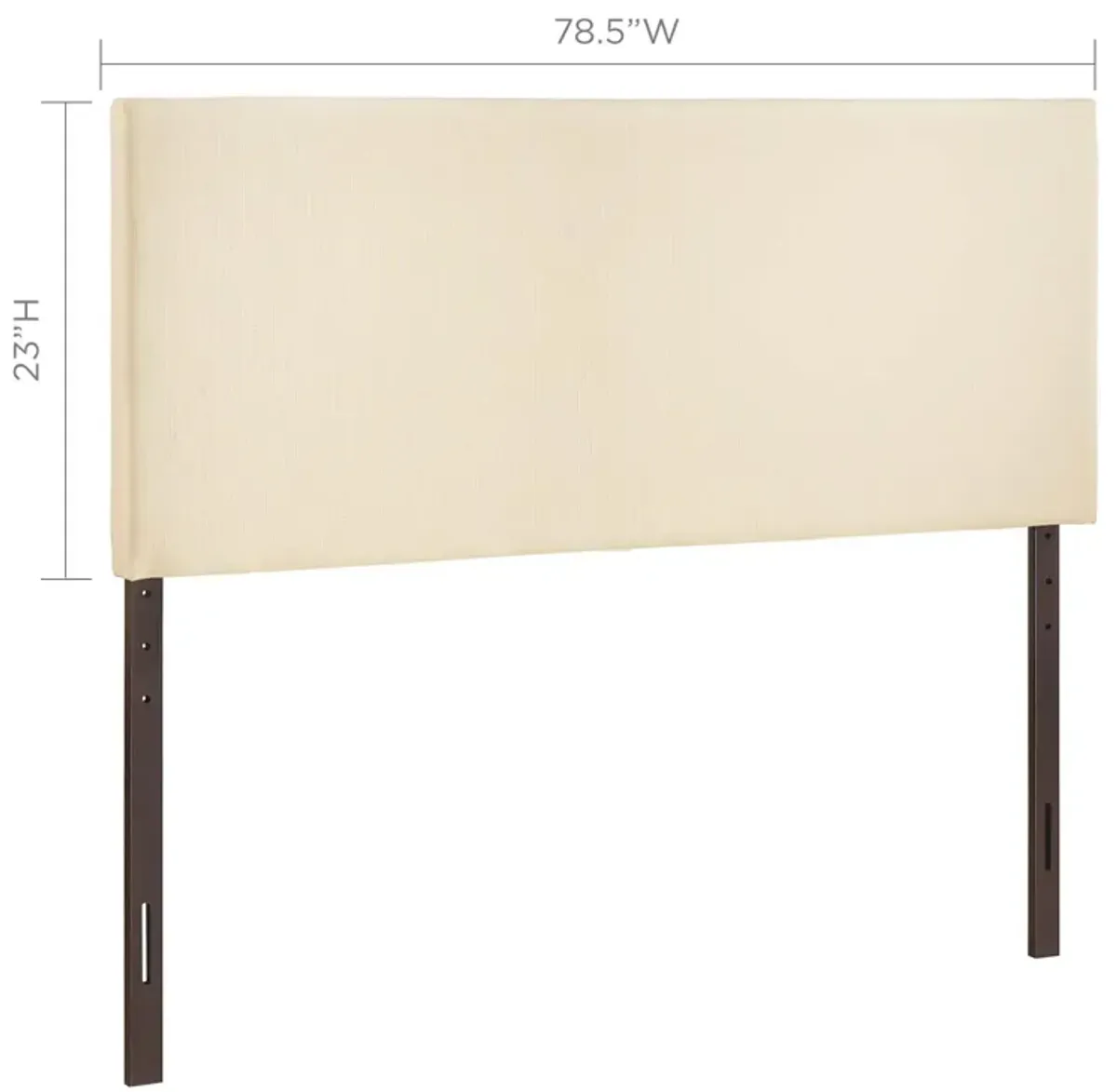 Region King Upholstered Fabric Headboard