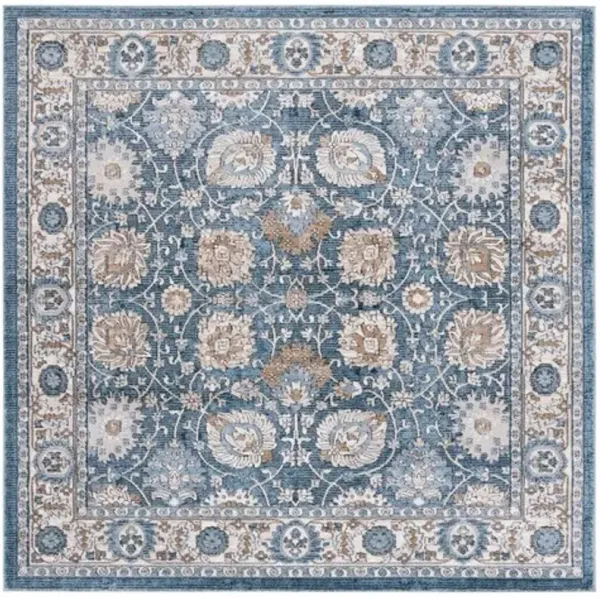 ROSEWOOD 102 Blue 6'-7' X 6'-7' Square Square Rug