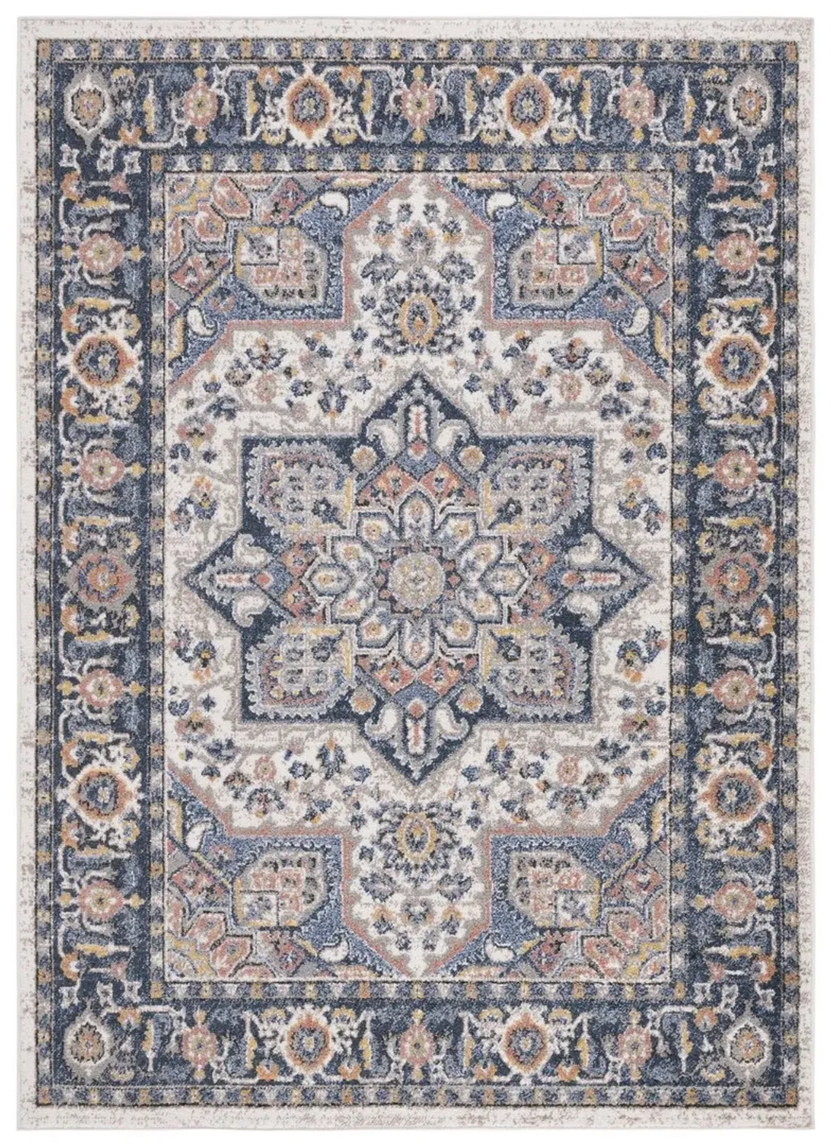 ASTORIA 404 Blue 9' X 12' Large Rectangle Rug