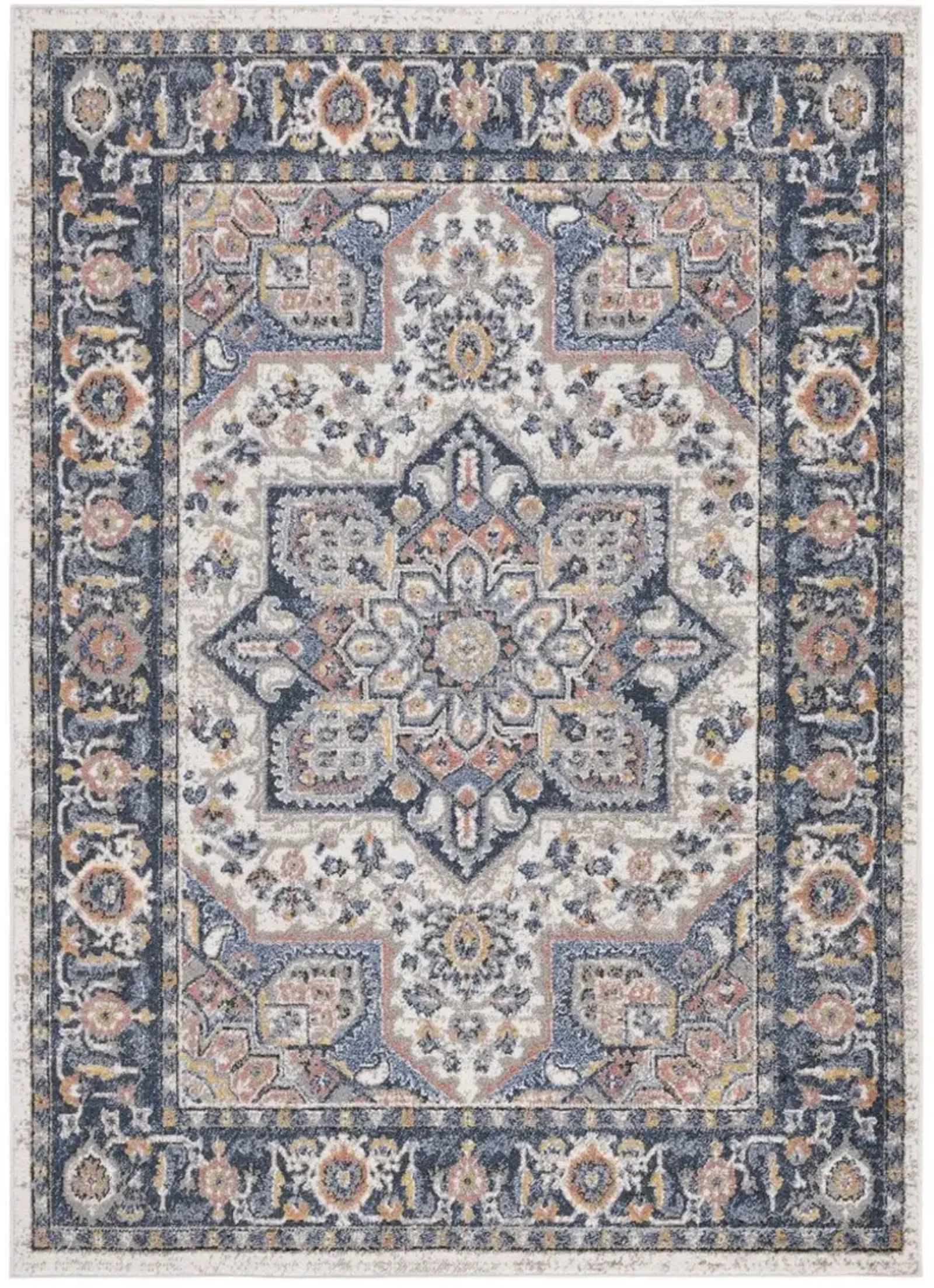 ASTORIA 404 Blue 9' X 12' Large Rectangle Rug