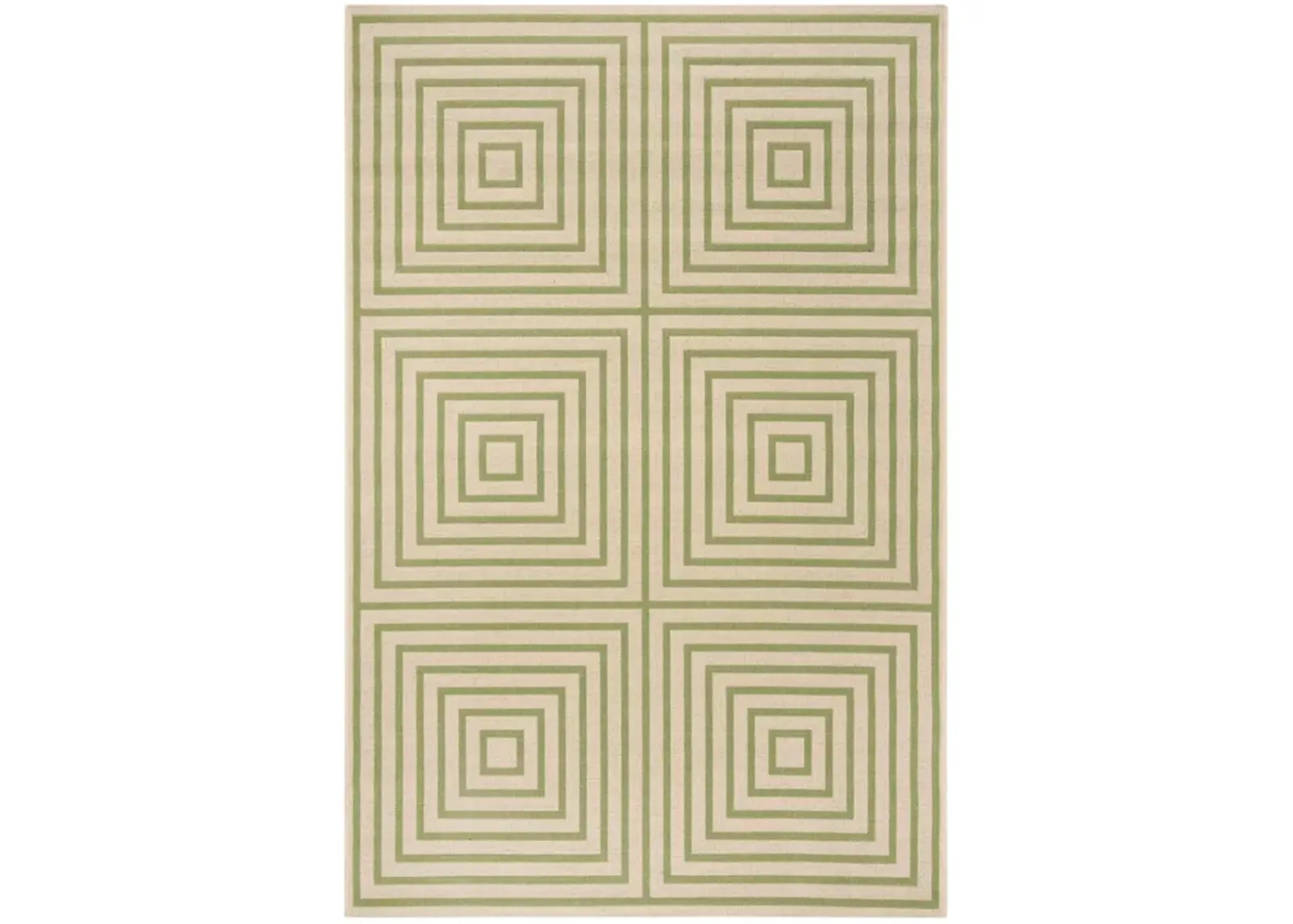 LINDEN 123 Collection LND123V-4 Cream / Olive 4' X 6'