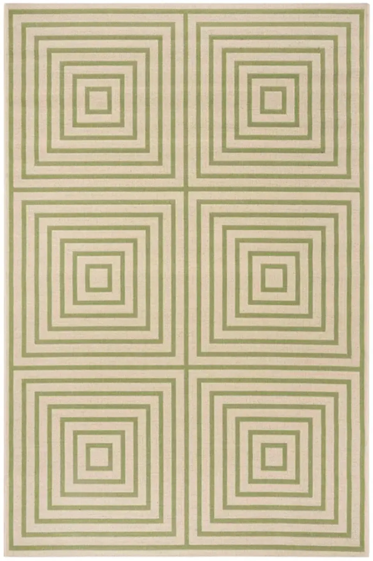 LINDEN 123 Collection LND123V-4 Cream / Olive 4' X 6'