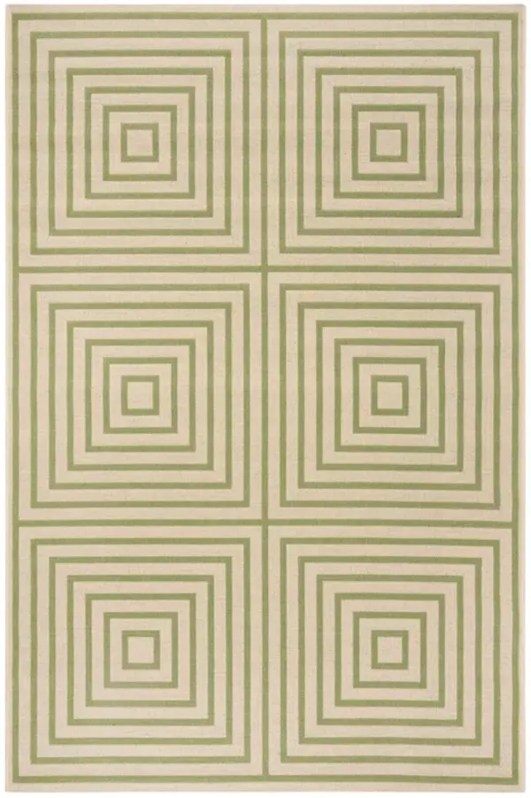 LINDEN 123 Collection LND123V-4 Cream / Olive 4' X 6'