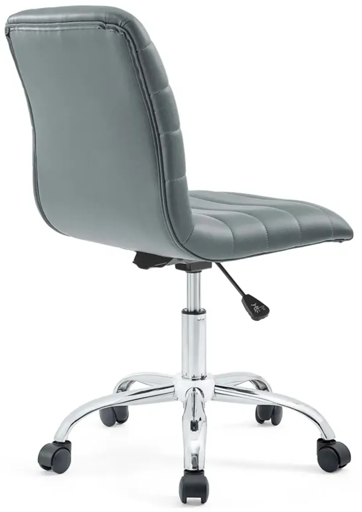 Ripple Armless Mid Back Vinyl Office Chair