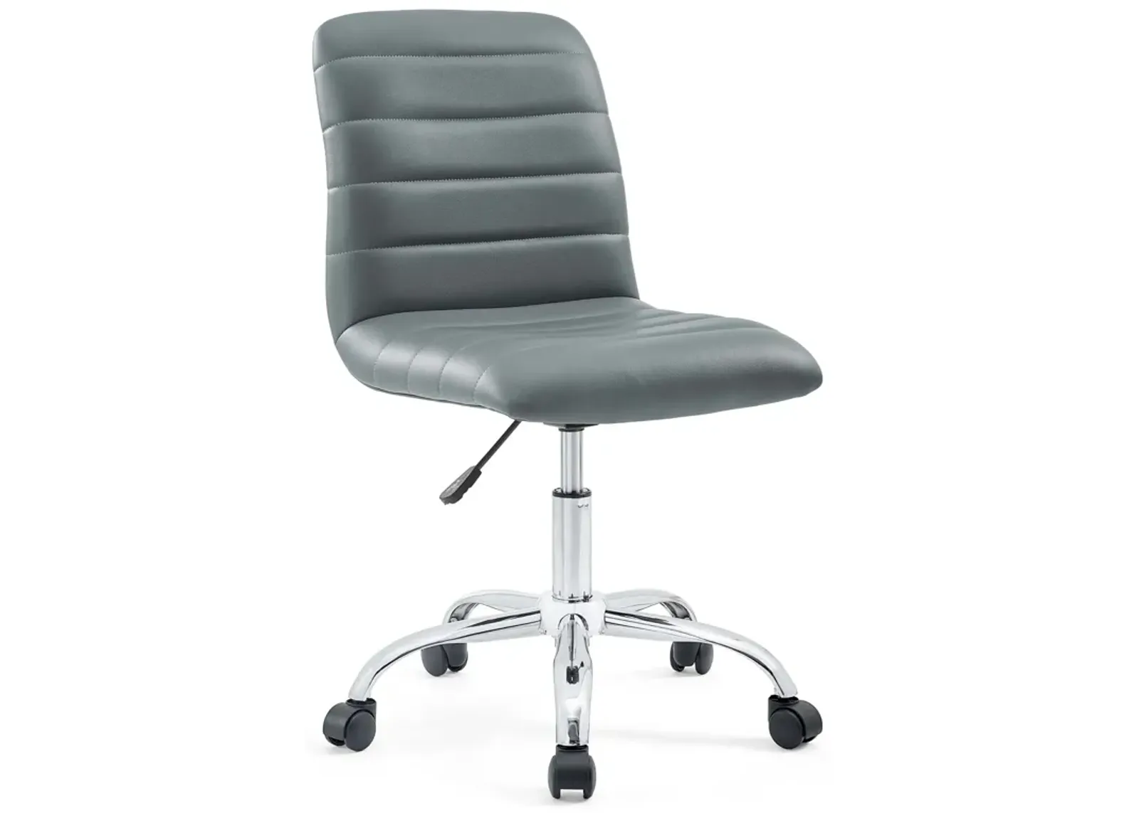 Ripple Armless Mid Back Vinyl Office Chair