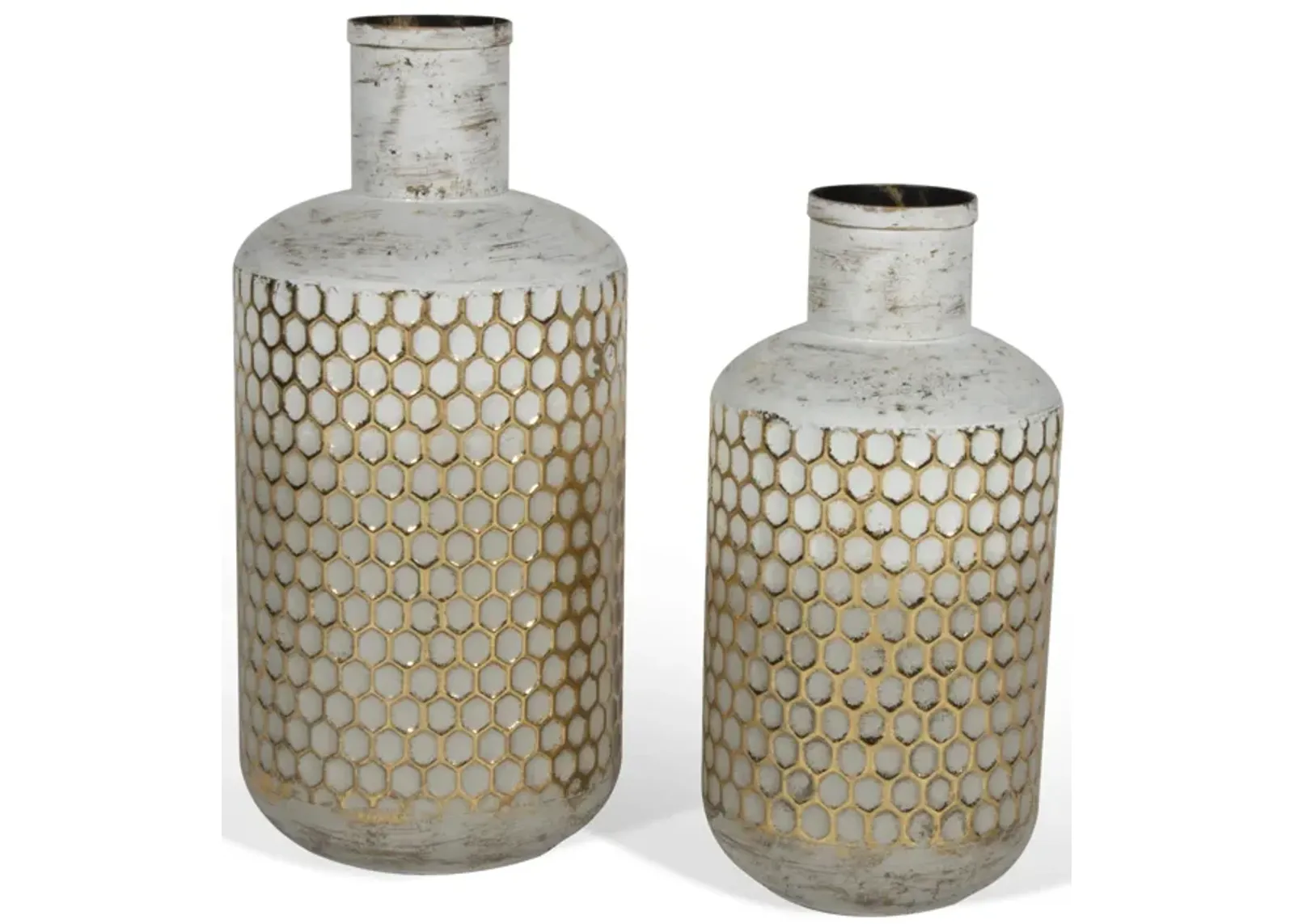 Marilla, Set of 2 Metal Table Vase