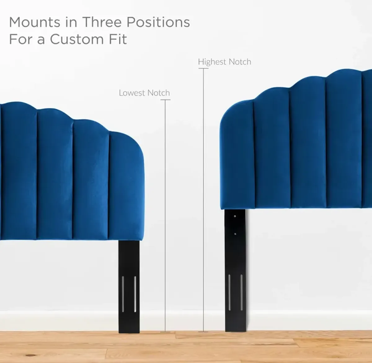 Veronique Twin Performance Velvet Headboard