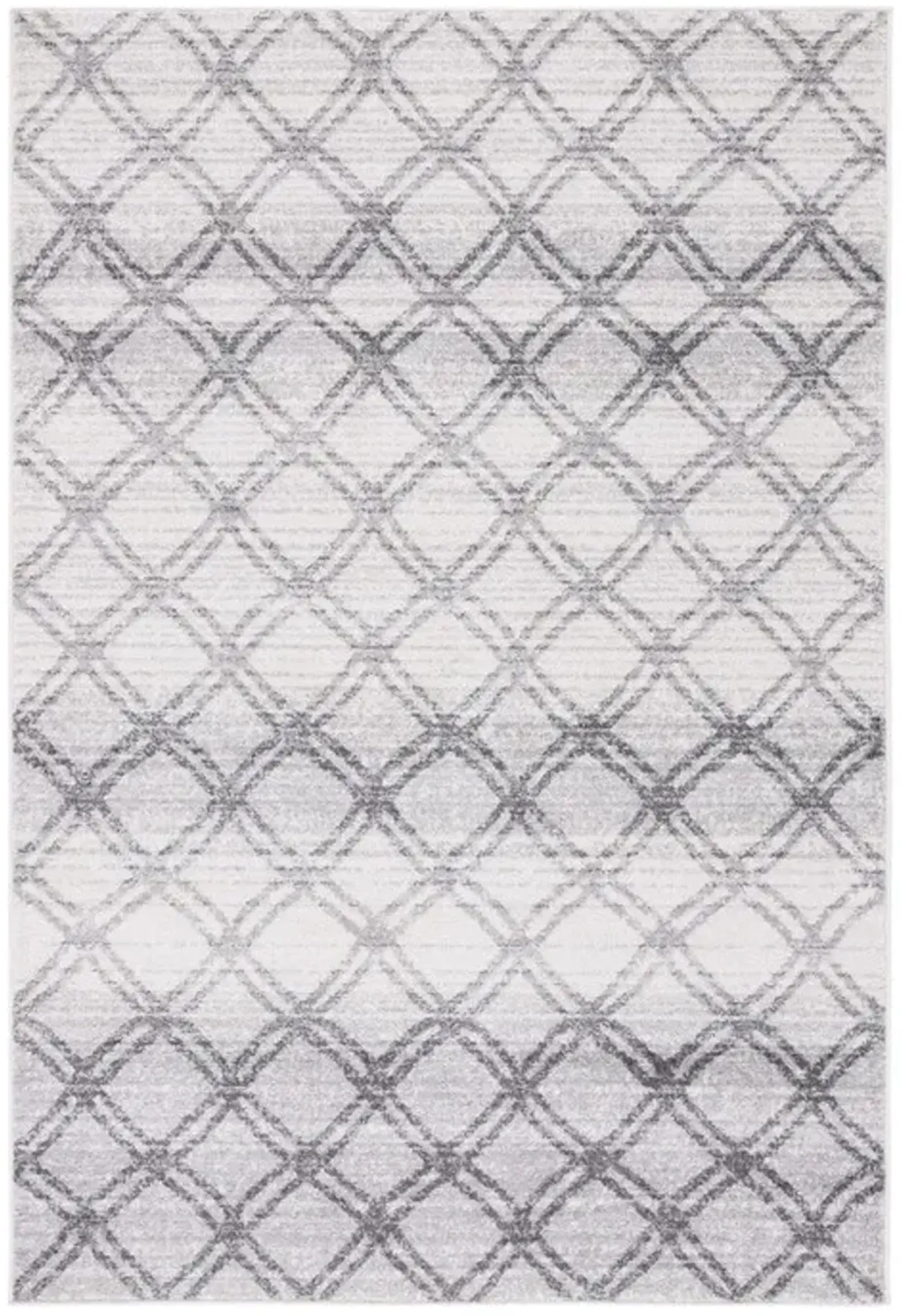 Adirondack Contemporary Silver / Charcoal 2'-6" X 4' Powerloomed Rug