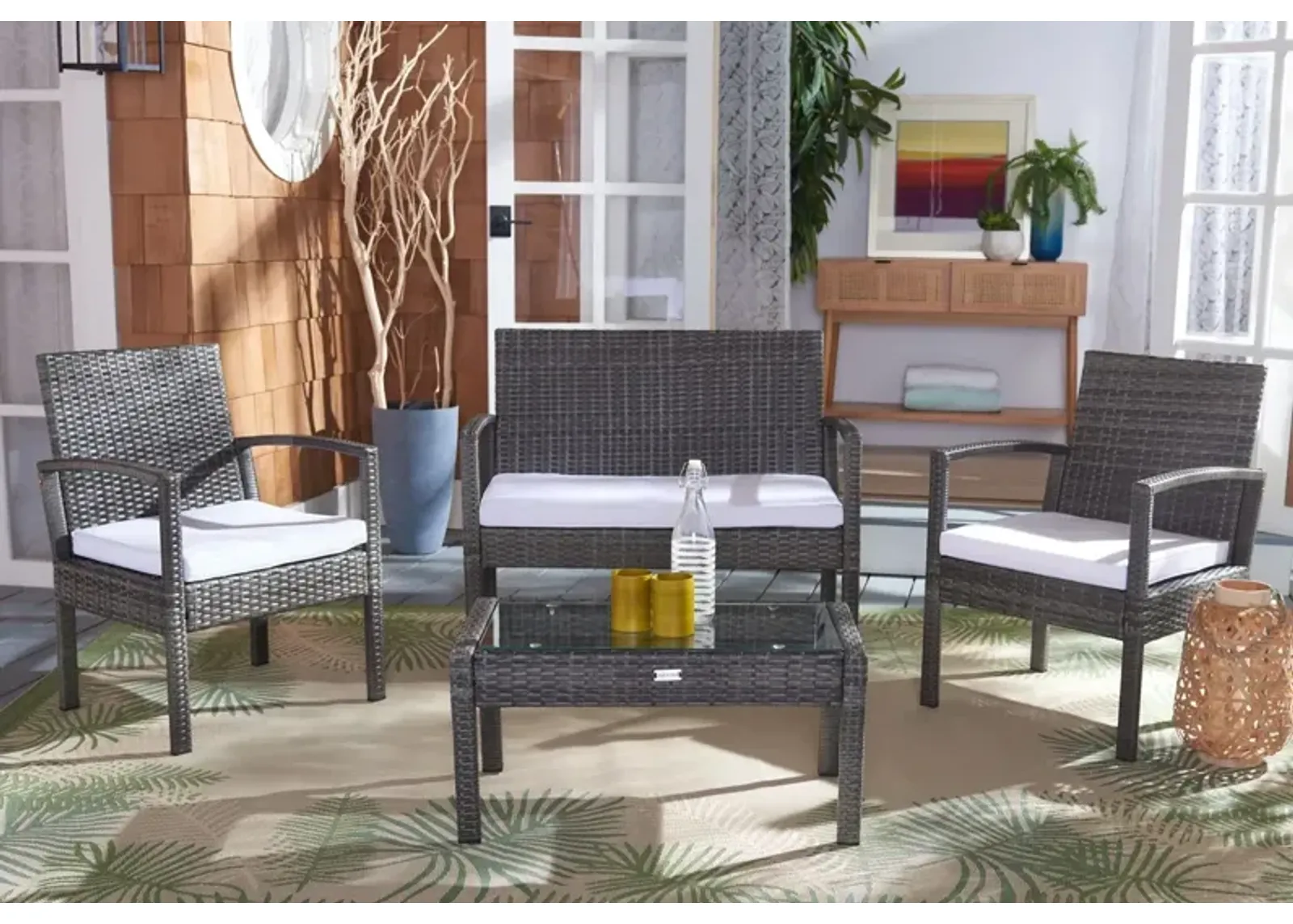 Bassey 4PC Outdoor Living Set