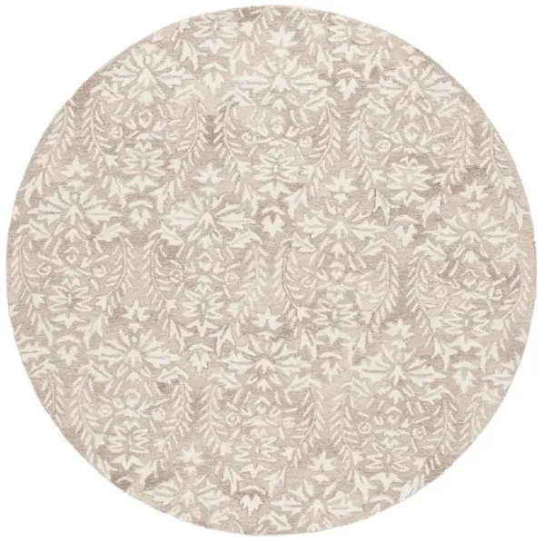 EBONY Hand Tufted 6' x 6' Round area rug